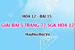 Giải bài 5 trang 77 SGK Hóa 12: Luyện tập Polime và vật liệu Polime